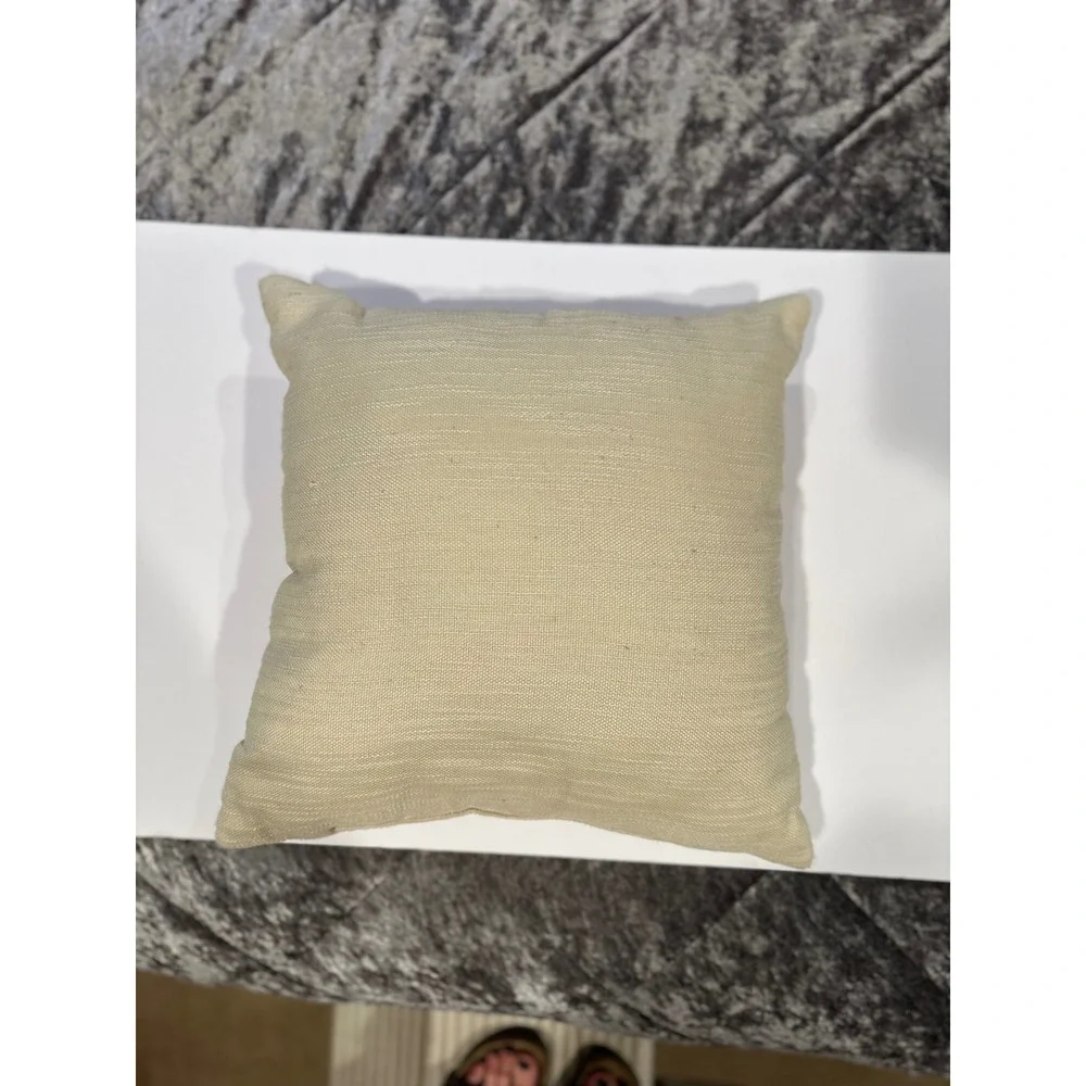 'In This Home Family Rules' Pillow Small Beige Great condition